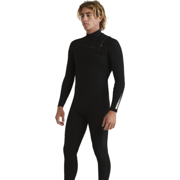 2025 Quiksilver Heren Highline 3/2mm Borst Ritssluiting Wetsuit EQYW103210 - Black